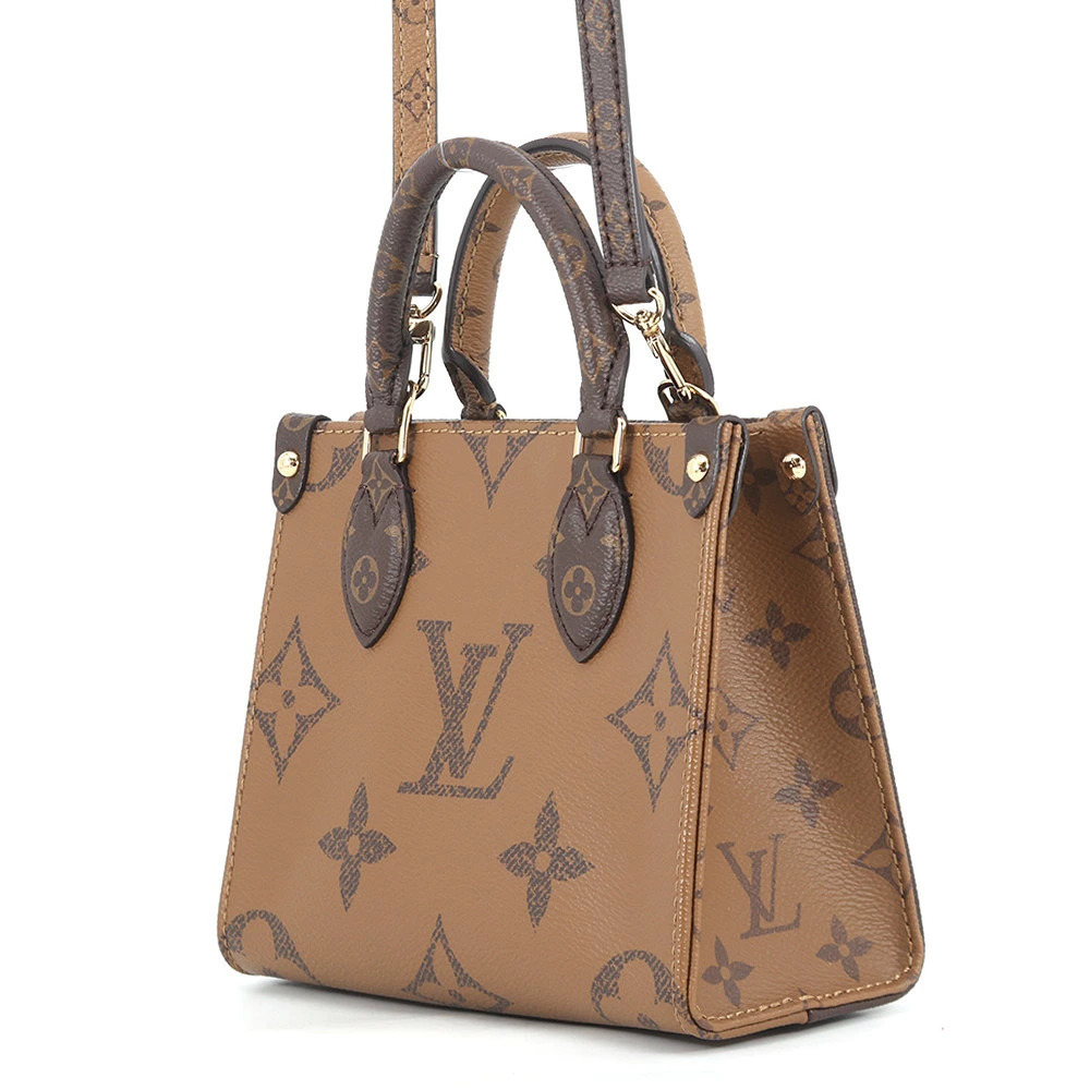 Louis Vuitton Bag The 2way Monogram On Go Shoulder Reverse Brown
